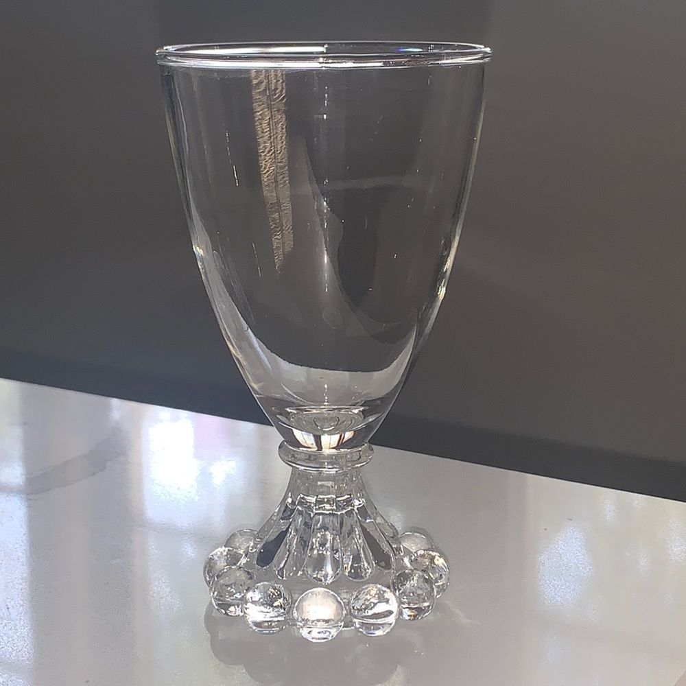 Stemware Vintage Cordial Clear Glass Ball Base
Glass